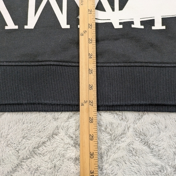 Jimmy Choo Hoodie Women's S Black High Heel Graphic Cotton French Terry - Picture 6 of 10